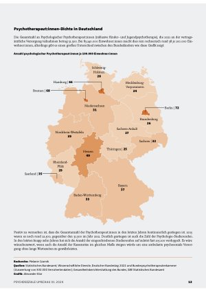 Vorschauseite 2: Die psychiatrische und psychotherapeutische Versorgungslage in Deutschland