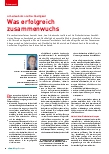 Vorschauseite 1: Was erfolgreich zusammenwuchs