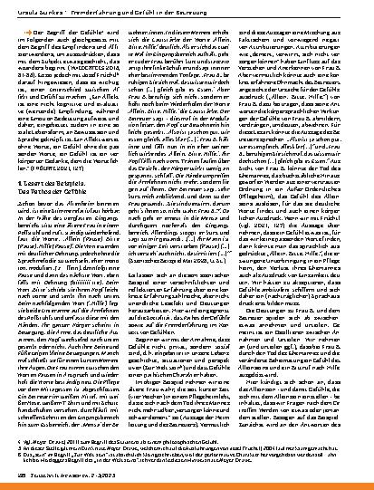 Vorschauseite 3: Fremderfahrung und Gefühl in der Betreuung