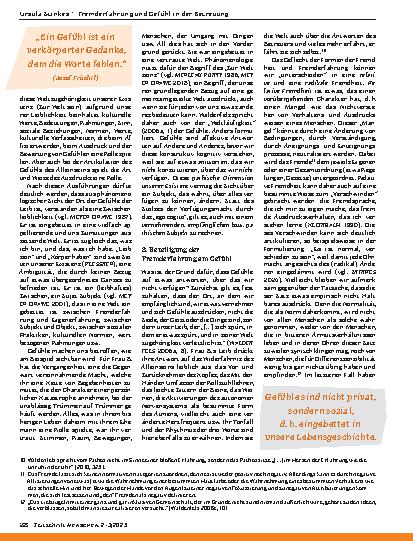 Vorschauseite 5: Fremderfahrung und Gefühl in der Betreuung