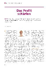 Vorschauseite 1: Das Profil schärfen