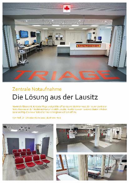 Vorschauseite 1: Zentrale Notaufnahme Die Lösung aus der Lausitz
