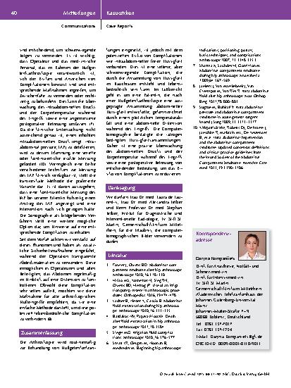 Vorschauseite 4: Intraabdominelle Flüssigkeit nach Hüftgelenkarthroskopie – Eine Fallvorstellung
