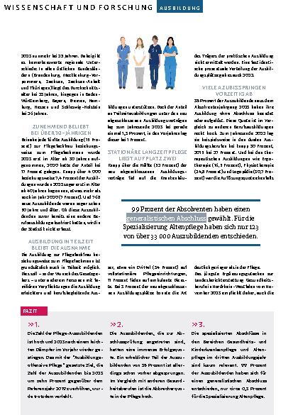 Vorschauseite 3: "Generalistik in Zahlen"