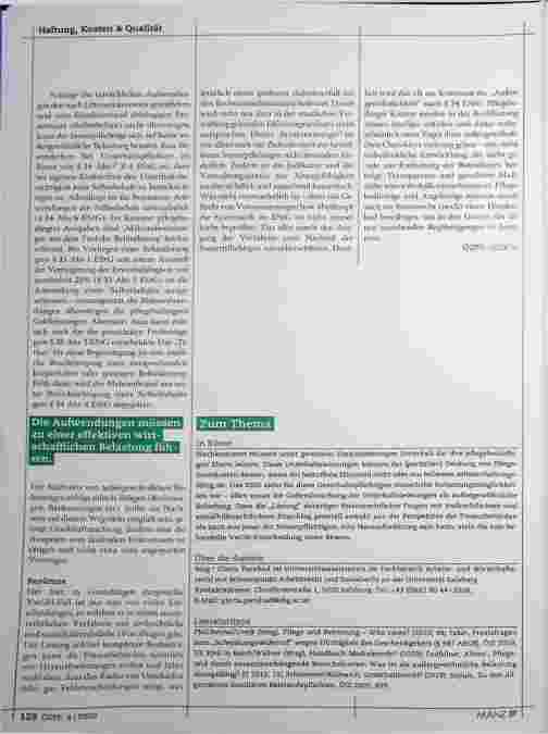 Vorschauseite 5: Pflegeaufwendungen im Rahmen der Unterhaltspflicht von Angehörigen und einkommensteuerrechtliche Begünstigungen