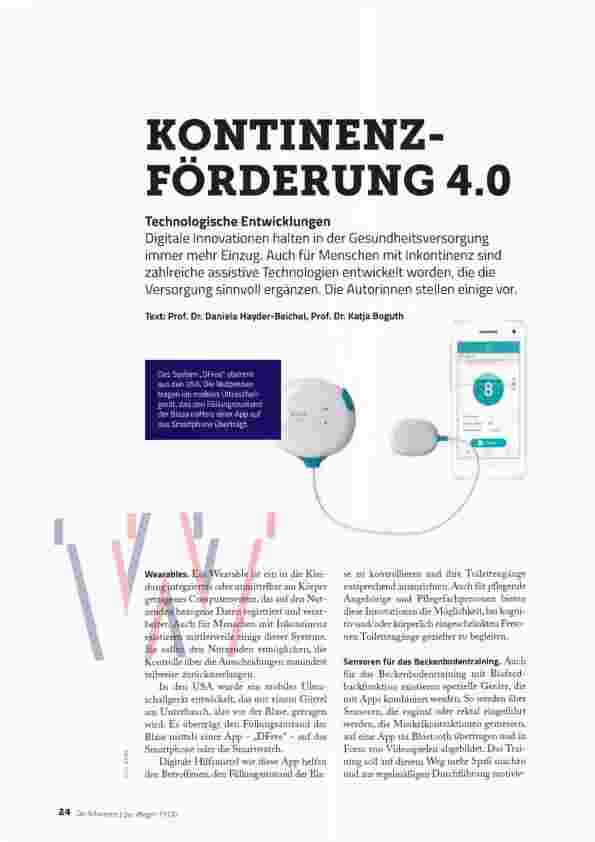 Vorschauseite 1: KONTINENZFÖRDERUNG 4.0