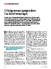 Vorschauseite 1: Erfolgsrezept gegen den Fachkräftemangel