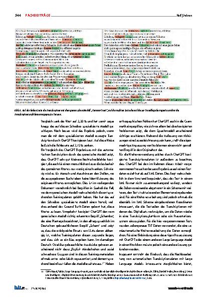 Vorschauseite 6: Altbestandserschließung mit KI-Anwendungen Ein Werkstattbericht der Universitätsbibliothek Tübingen