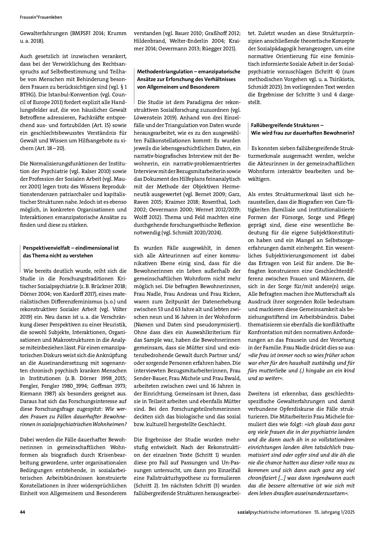 Vorschauseite 2: Wie wird Frau zur dauerhaften Bewohnerin? Eine personenzentrierte Perspektive auf obdachlose Frauen und genderspezifische Ansätze in der Versorgung von Menschen in prekären Wohnve…