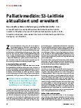 Vorschauseite 1: Palliativmedizin: S3-Leitlinie aktualisiert und erweitert