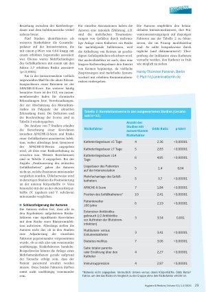 Vorschauseite 2: Gefäßkatheter-assoziierte Sepsis: Eine aktuelle Analyse der Risikofaktoren