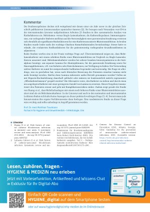 Vorschauseite 3: Gefäßkatheter-assoziierte Sepsis: Eine aktuelle Analyse der Risikofaktoren