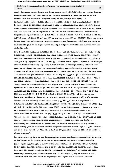 Vorschauseite 5: Vergütungsansprüche für Hilfsmittel und Blutzuckerteststreifen