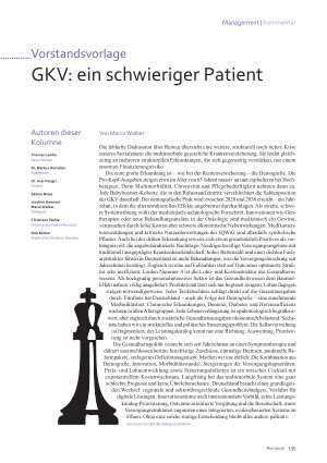 Vorschauseite 1: GKV: ein schwieriger Patient