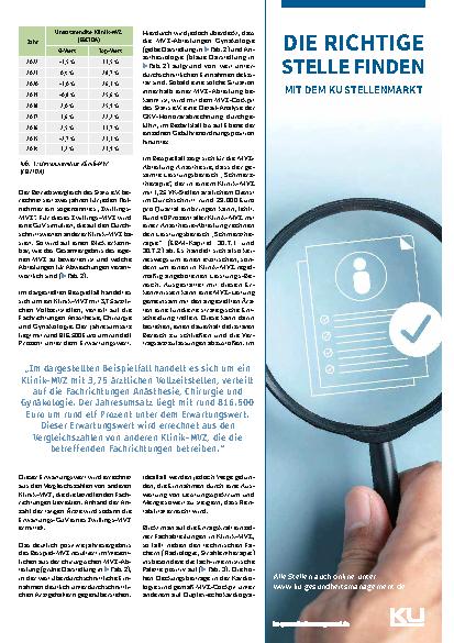 Vorschauseite 2: Aktueller Betriebsvergleich Klinik-MVZ Professionalisierung ist Trumpf