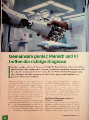 Vorschauseite 1: Gemeinsam genial: Mensch und Kl treffen die richtige Diagnose