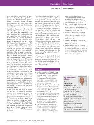 Vorschauseite 2: Anmerkungen zur Interpretation von transpulmonalem Druck unter APRV