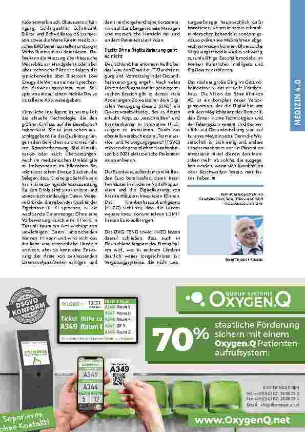 Vorschauseite 3: Ein Potpourri digitaler Bausteine - Mehrwerte im Sana-Konzern