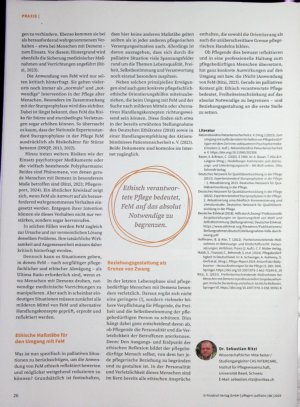 Vorschauseite 3: Freiheit bewahren - Zwang minimieren Freiheitseinschränkung bei Menschen mit Demenz in der letzten Lebensphase