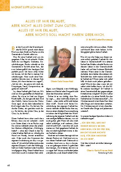 Vorschauseite 4: Die Diakonieschwester Heft 3- 2024