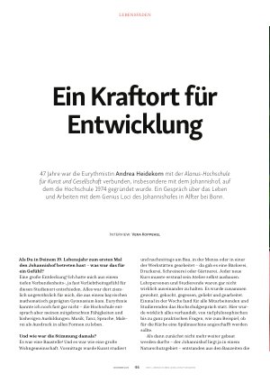 Vorschauseite 1: Ein Kraftort für Entwicklung
