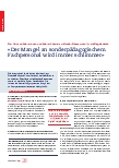 Vorschauseite 1: "Der Mangel an sonderpädagogischem Fachpersonal wird immer schlimmer."