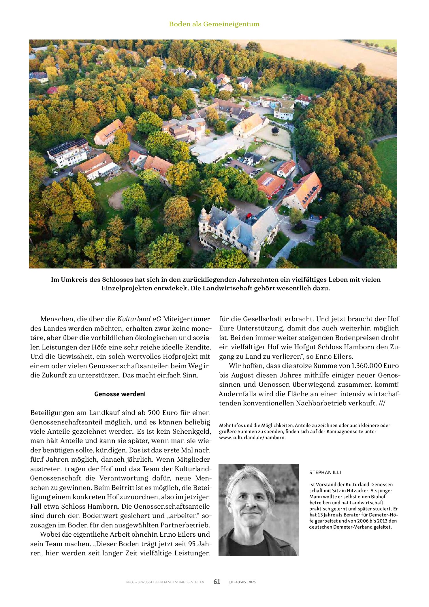 Vorschauseite 4: Land für Schloss Hamborn sichern