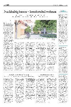 Vorschauseite 1: Nachhaltig bauen - komfortabel wohnen