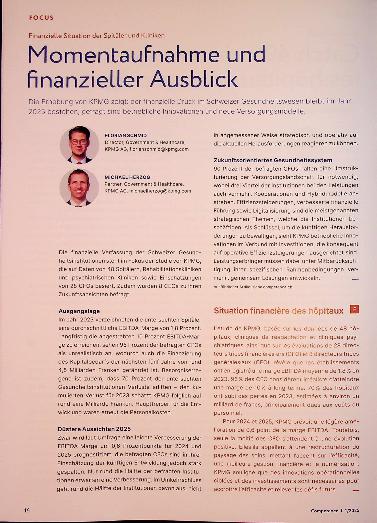 Vorschauseite 1: Momentaufnahme und finanzieller Ausblick