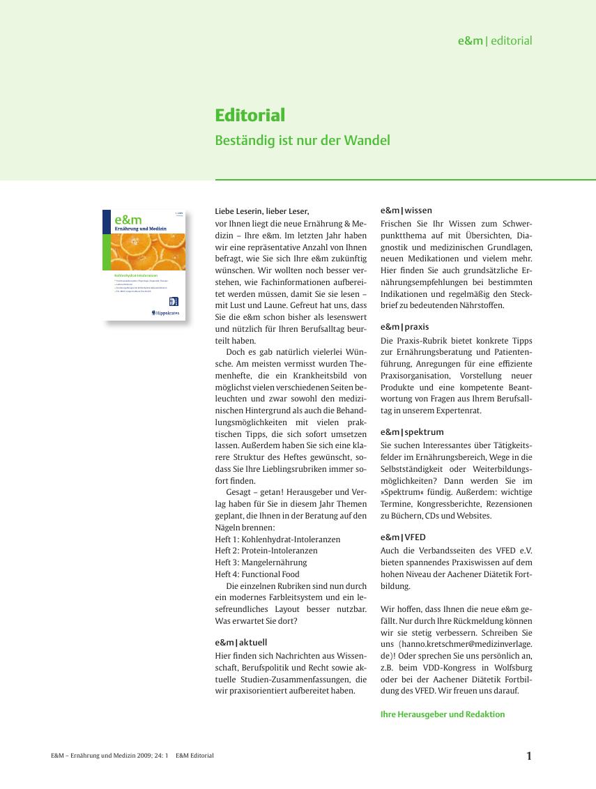 Vorschauseite 1: Editorial