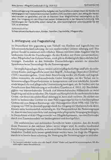 Vorschauseite 2: Schwerstmehrfach behinderte Kinder und Jugendliche mit intensivmedizinischem Pflegebedarf in Pflegeheimen - die spezifischen Aufgaben von Fachkräften und Besonderheiten im Umgang…