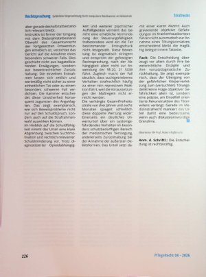 Vorschauseite 5: Gefährliche Körperverletzung durch manipulierte Medikamente im Klinikbetrieb