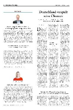 Vorschauseite 1: Deutschland verspielt seine Chancen.