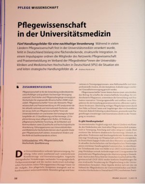 Vorschauseite 1: Pflegewissenschaft in der Universitätsmedizin
