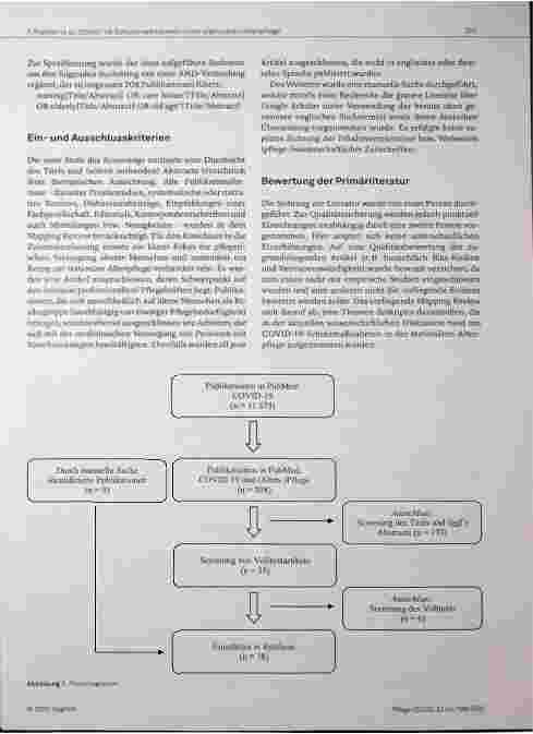 Vorschauseite 3: COVID-19-Schutzmaßnahmen in der stationären Altenpflege: Ein Mapping Review pflegewissenschaftlicher Publikationen