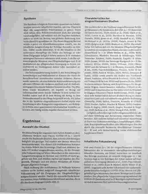 Vorschauseite 4: COVID-19-Schutzmaßnahmen in der stationären Altenpflege: Ein Mapping Review pflegewissenschaftlicher Publikationen