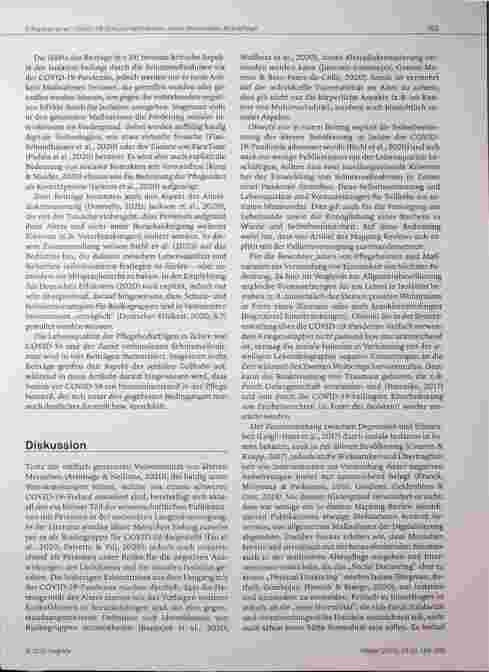 Vorschauseite 5: COVID-19-Schutzmaßnahmen in der stationären Altenpflege: Ein Mapping Review pflegewissenschaftlicher Publikationen