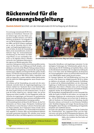 Vorschauseite 1: Rückenwind für die Genesungsbegleitung