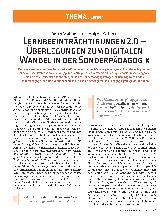 Vorschauseite 1: Lernbeeinträchtigungen 2.0 – Überlegungen zum digitalen Wandel in der Sonderpädagogik