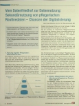 Vorschauseite 1: Vom Datenfriedhof zur Datennutzung: Sekundärnutzung von pflegerischen Routinedaten - Chancen der Digitalisierung