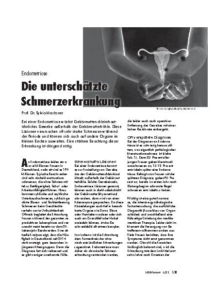 Vorschauseite 1: Die unterschätzte Schmerzerkrankung