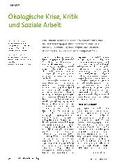 Vorschauseite 1: Ökologische Krise, Kritik und Soziale Arbeit