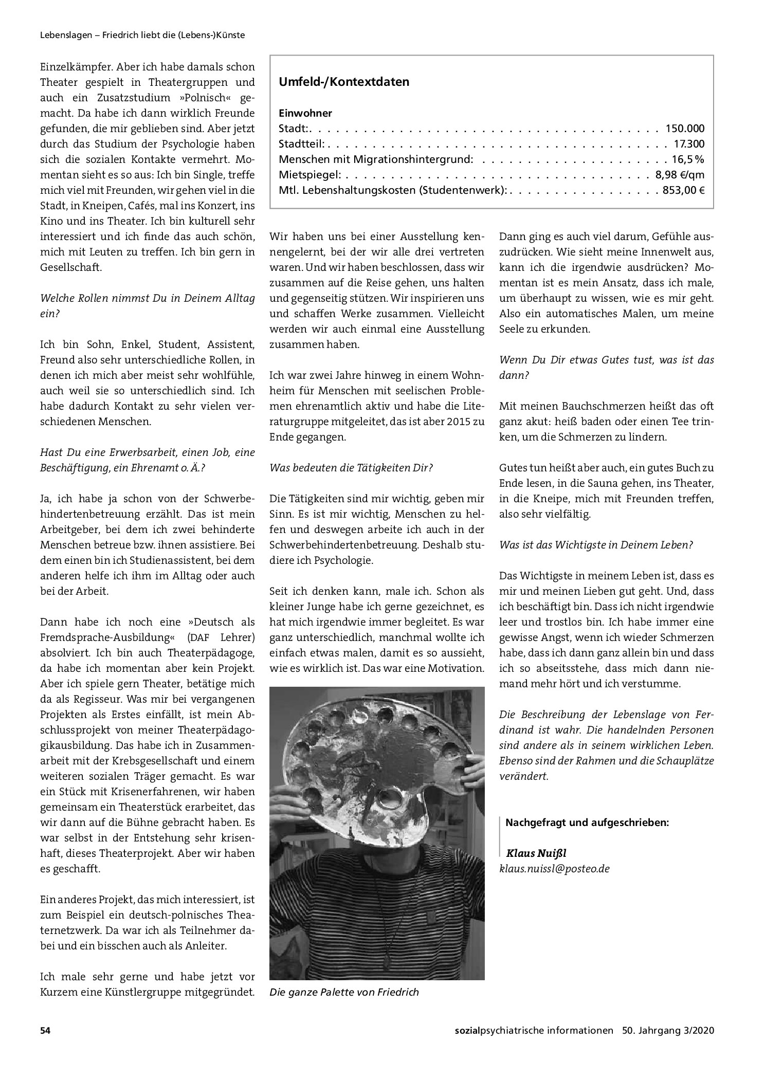 Vorschauseite 2: Lebenslagen – Friedrich liebt die (Lebens-)Künste