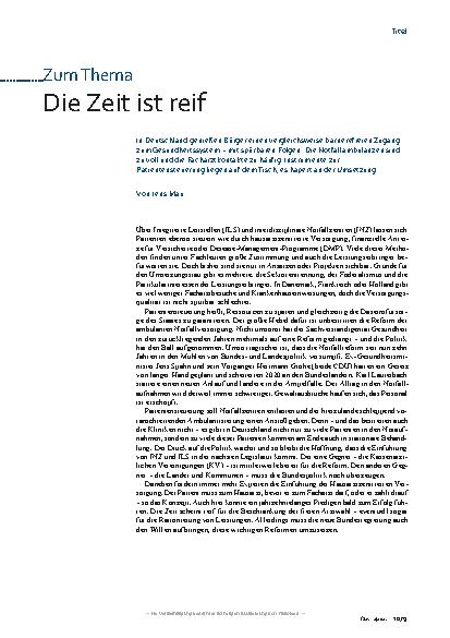 Vorschauseite 1: Die Zeit ist reif.