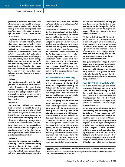 Vorschauseite 2: Aus den Verbänden