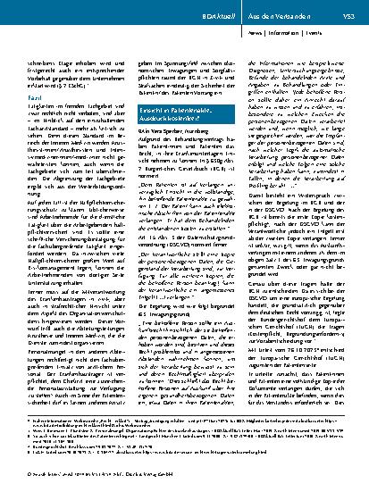 Vorschauseite 3: Aus den Verbänden