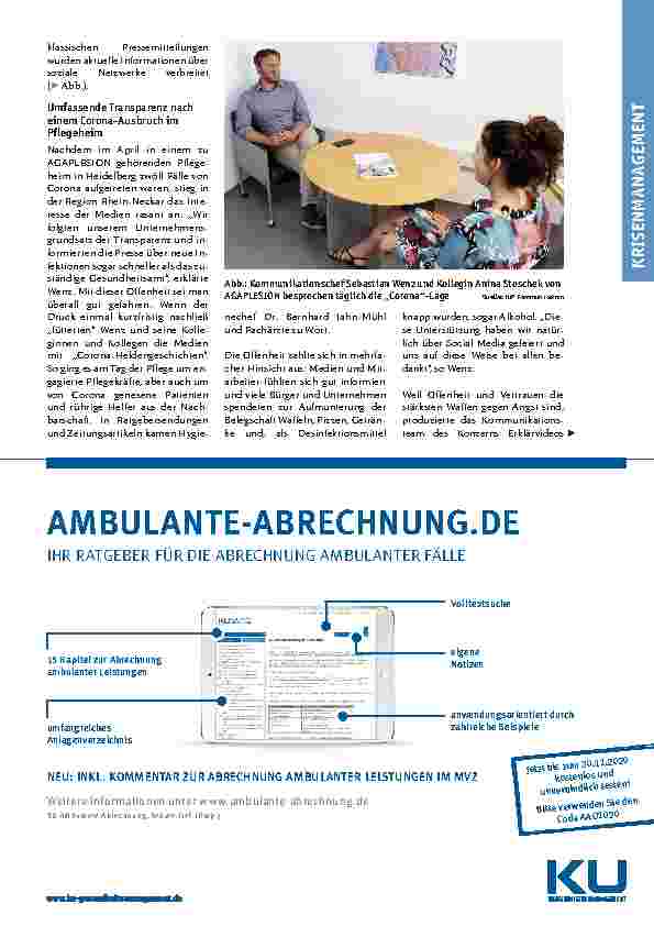 Vorschauseite 2: Souveränität in Krisen erhalten „Die Kommunikation war unsere zentrale Herausforderung“