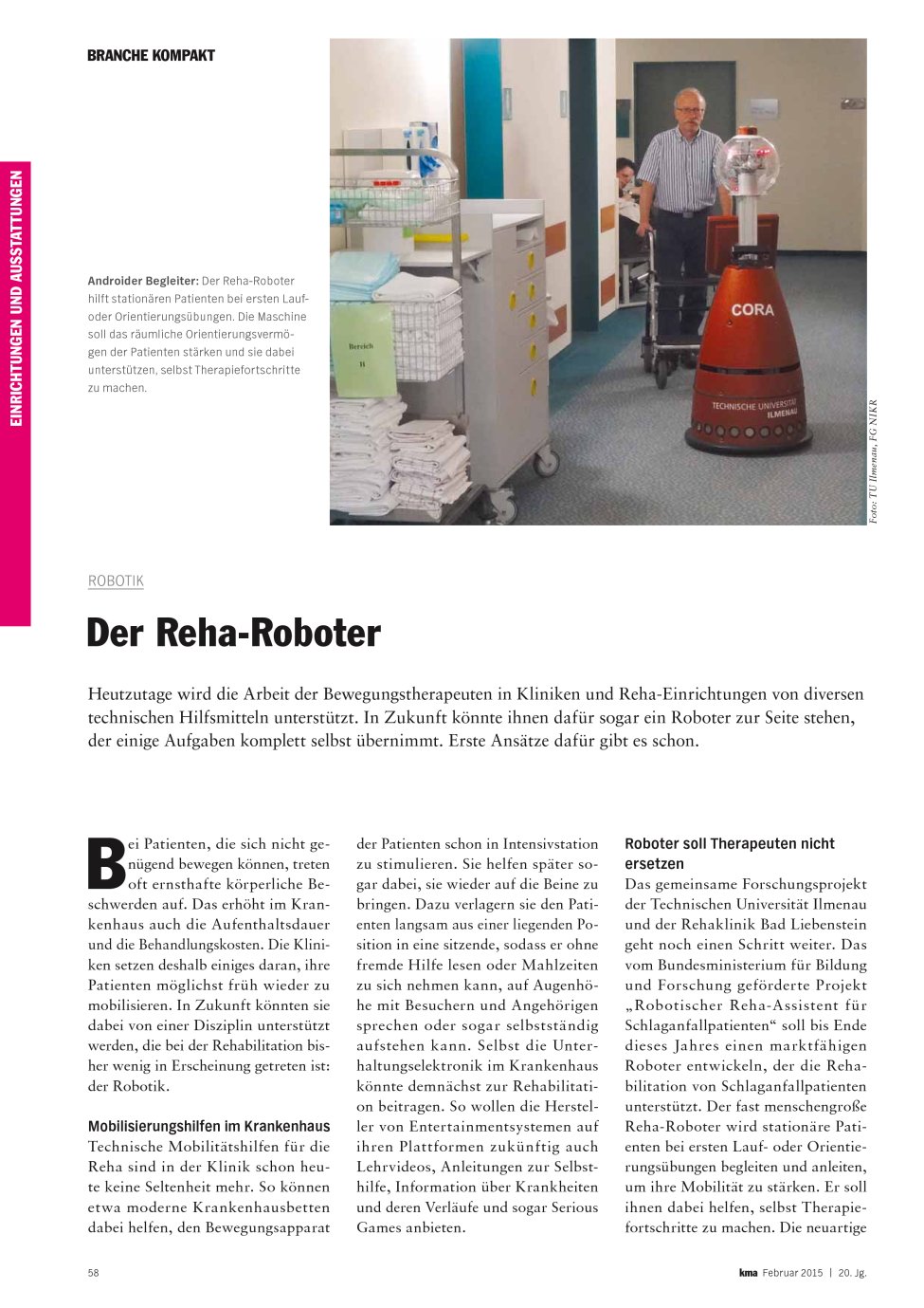 Vorschauseite 1: Der Reha-Roboter