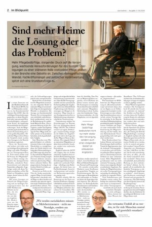 Vorschauseite 1: Sind mehr Heime die Lösung oder das Problem?