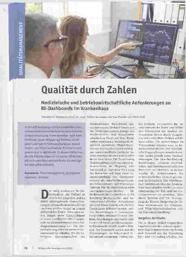 Vorschauseite 1: Qualität durch Zahlen